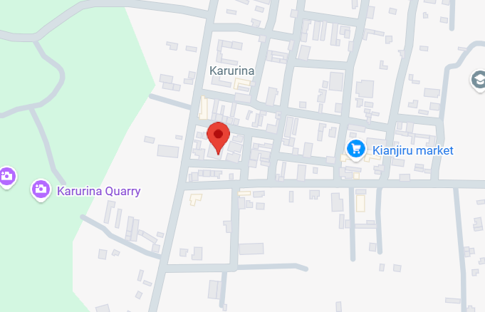 Map showing IMARA FEEDS factory location in Karurina, Embu County